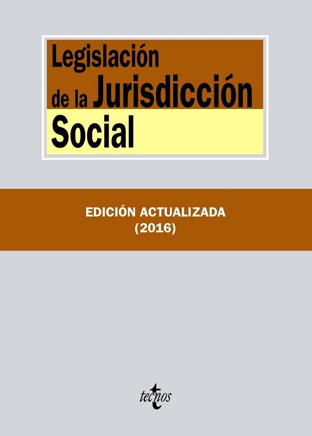 LEGISLACION DE LA JURISDICCION SOCIAL | 9788430968824 | EDITORIAL TECNOS