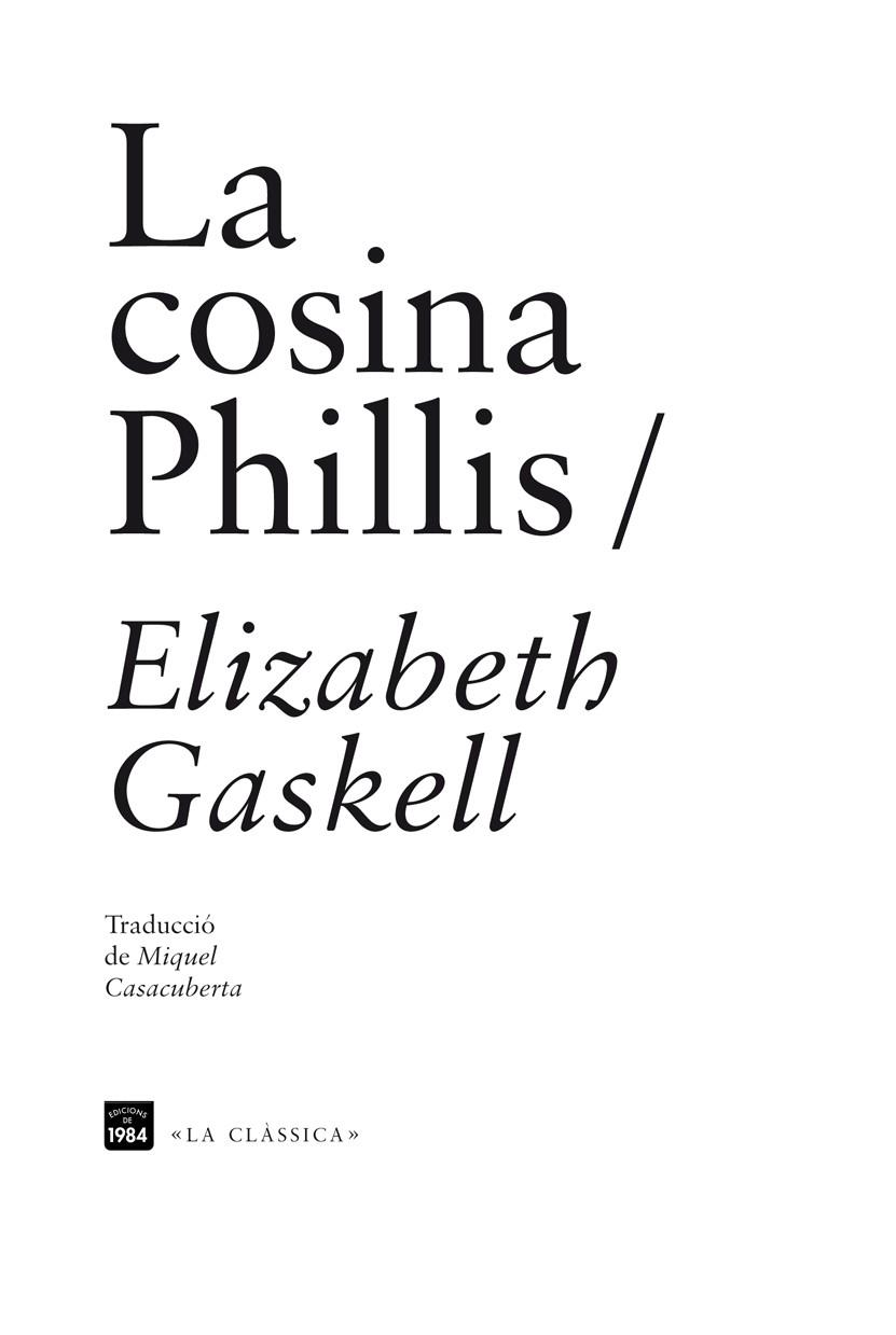 COSINA PHILLIS | 9788492440931 | GASKELL,ELIZABETH
