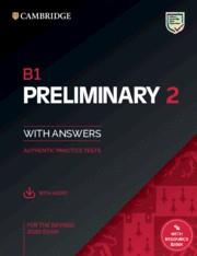 B1 PRELIMINARY 2. STUDENT'S BOOK WITH ANSWERS WITH AUDIO WITH RESOURCE BANK | 9781108781558