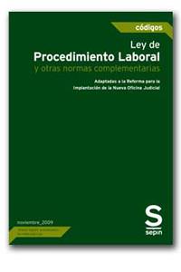 LEY DE PROCEDIMIENTO LABORAL Y OTRAS NORMAS COMPLEMENTARIAS | 9788492666621 | EDITORIAL SEPIN