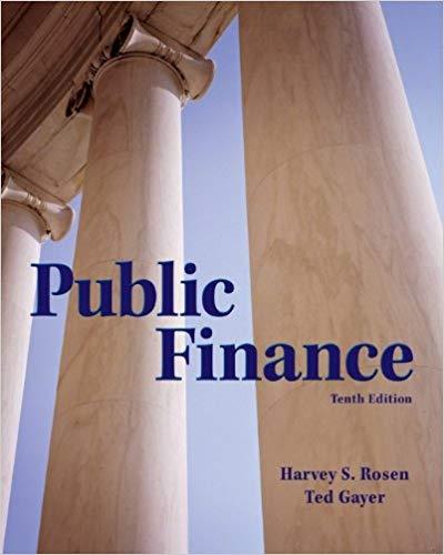 PUBLIC FINANCE. 10 ED. | 9780078021688 | HARVEY ROSEN, TED GAYER