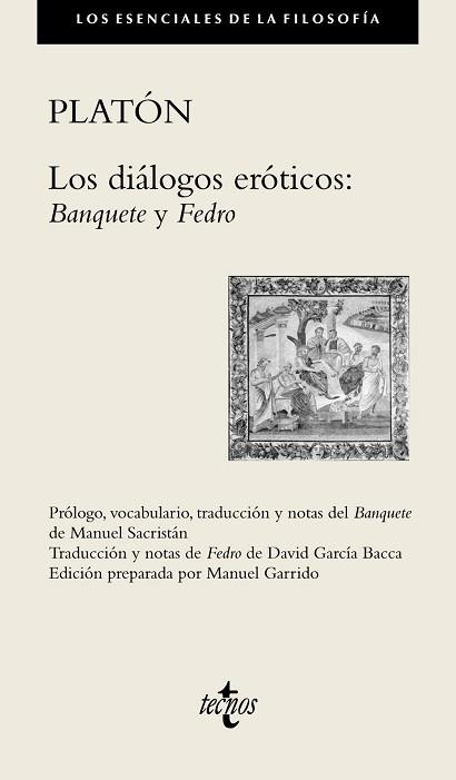 DIALOGOS EROTICOS: BANQUETE Y FEDRO | 9788430958207 | PLATON