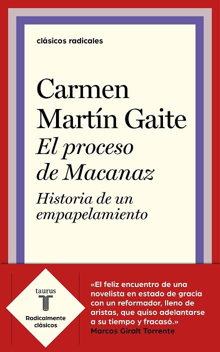 EL PROCESO DE MACANAZ. HISTORIA DE UN EMPAPELAMIENTO | 9788430622511 | MARTÍN GAITE, CARMEN