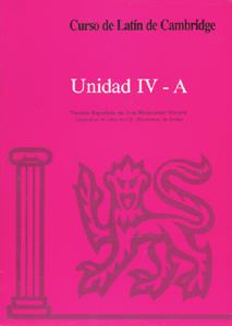 CURSO DE LATIN DE CAMBRIDGE UNIDAD IV-A | 9788474056921 | HERNANDEZ VIZUETE,JOSE
