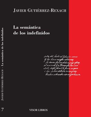 SEMANTICA DE LOS INDEFINIDOS | 9788475229737 | GUTIERREZ-REXACH,JAVIER