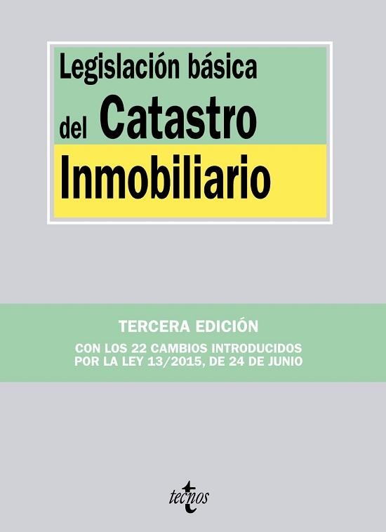 LEGISLACION BASICA DEL CATASTRO INMOBILIARIO | 9788430968428