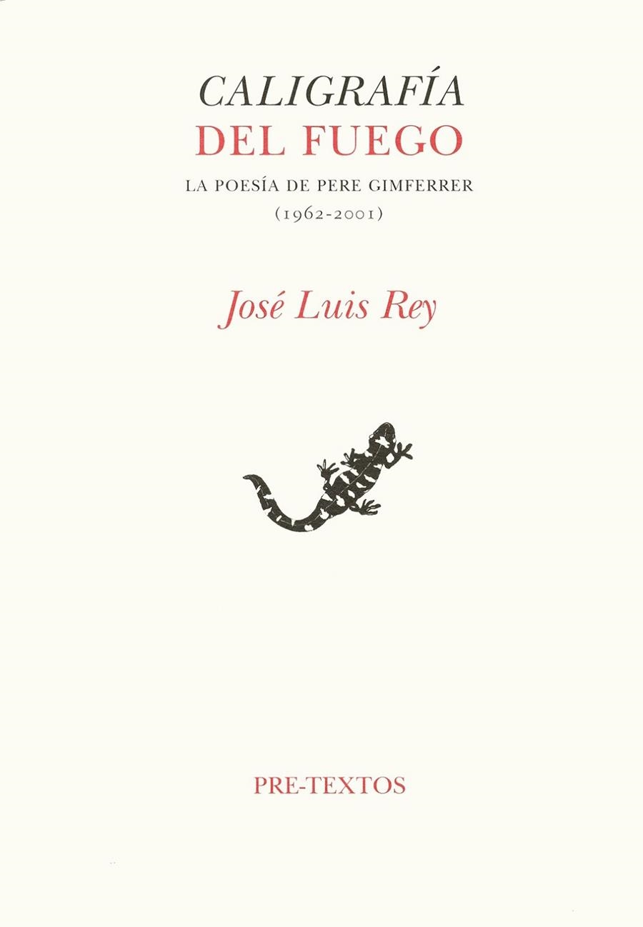 CALIGRAFIA DEL FUEGO,LA POESIA DE PERE GIMFERRER 1962-2001(V PREMIO GERARDO DIEGO 2005) | 9788481917123 | REY,JOSE LUIS