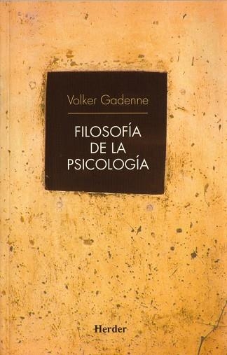 FILOSOFIA DE LA PSICOLOGIA | 9788425424298 | GADENNE,VOLKER