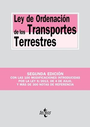 LEY DE ORDENACION DE LOS TRANSPORTES TERRESTRES | 9788430959952