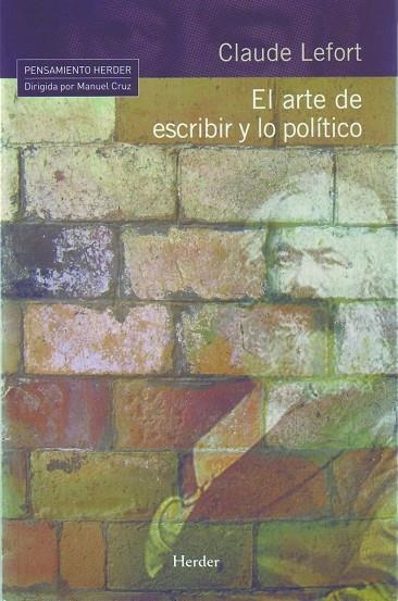 ARTE DE ESCRIBIR Y LO POLITICO | 9788425424953 | LEFORT,CLAUDE