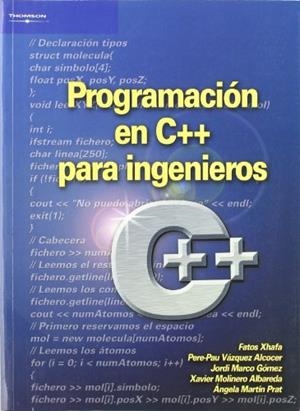 PROGRAMACION EN C++ PARA INGENIEROS | 9788497324854 | XHAFA,FATOS VAZQUEZ ALCOCER,PERE-PAU MARCO GOMEZ,JORDI MOLINERO ALBAREDA,XAVIER MARTIN PRAT,ANGELA