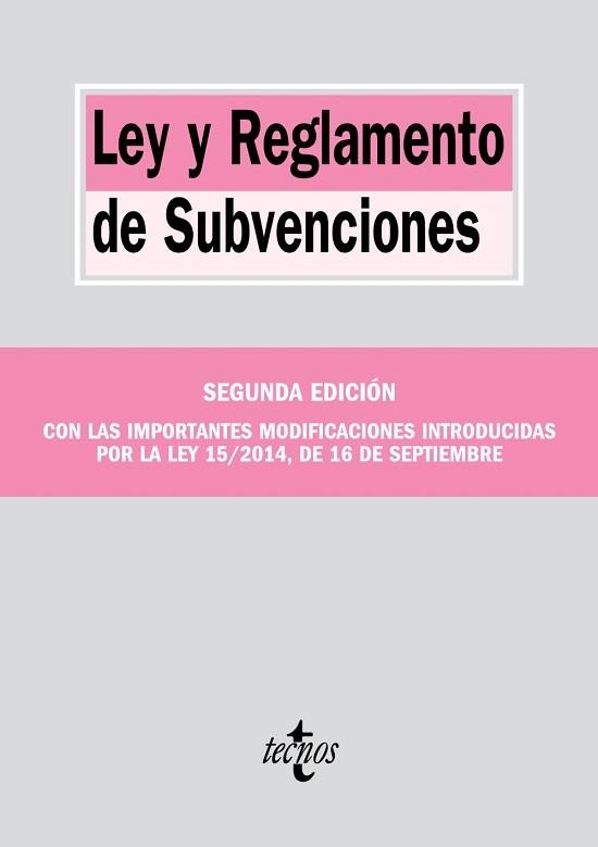 LEY Y REGLAMENTO DE SUBVENCIONES | 9788430964932