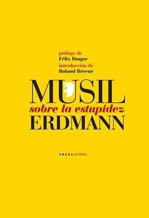 SOBRE LA ESTUPIDEZ | 9788496258990 | MUSIL,ROBERT ERDMANN