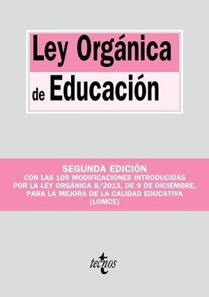 LEY ORGANICA DE EDUCACION | 9788430961573
