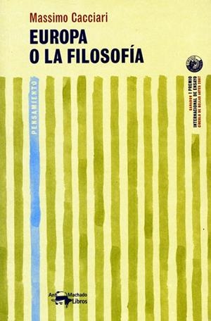 EUROPA O LA FILOSOFIA | 9788477748205 | CACCIARI,MASSIMO