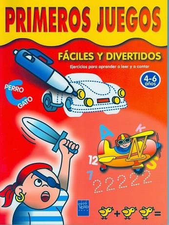 PRIMEROS JUEGOS FACILES Y DIVERTIDOS. EJERCICIOS PARA APRENDER A LEER Y A CONTAR 4-6 AÑOS | 9788448007492 | YOYO