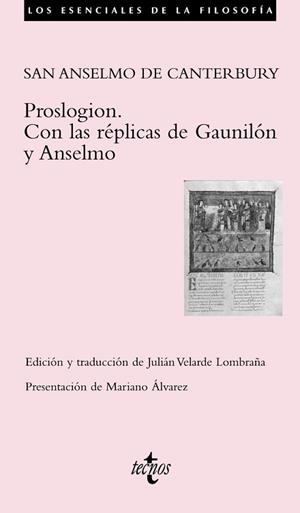 PROSLOGION. CON LAS REPLICAS DE GAUNILON Y ANSELMO | 9788430949441 | SAN ANSELMO DE CANTERBURY