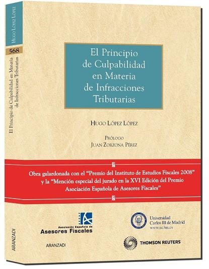 PRINCIPIO DE CULPABILIDAD EN MATERIA DE INFRACCIONES TRIBUTARIAS | 9788483559741 | LOPEZ LOPEZ,HUGO
