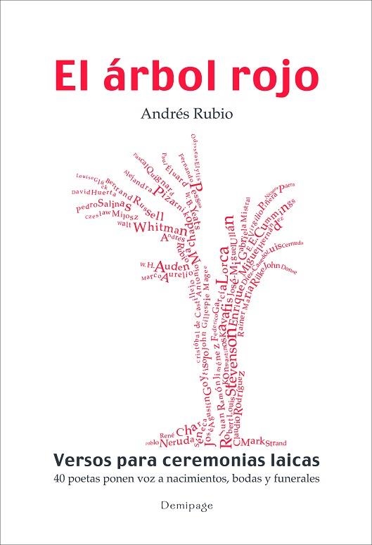 ARBOL ROJO. VERSOS PARA CEREMONIAS LAICAS,BODAS Y FUNERALES | 9788492719143 | RUBIO,ANDRES