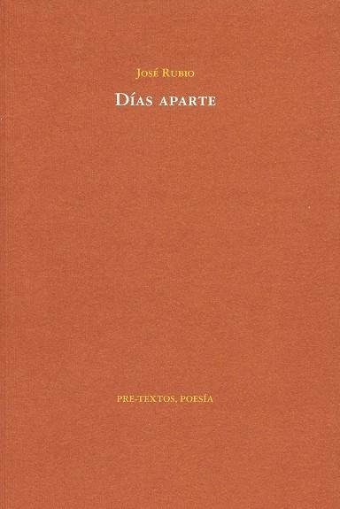 DIAS APARTE | 9788492913763 | RUBIO,JOSE