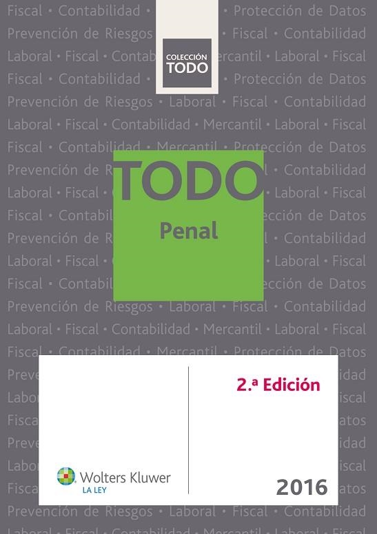 TODO PENAL 2016 | 9788490204153 | ESCRIHUELA CHUMILLA,FRANCISCO JAVIER