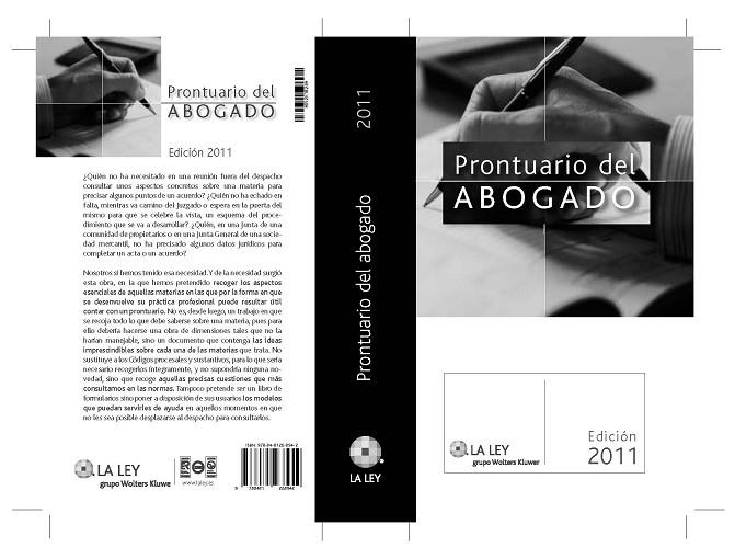 PRONTUARIO DEL ABOGADO 2011 | 9788481268942