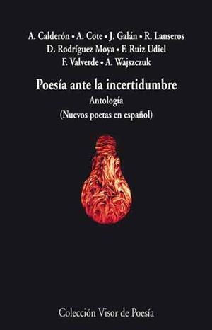 POESIA ANTE LA INCERTIDUMBRE. ANTOLOGIA (NUEVOS POETAS EN ESPAÑOL) | 9788498957853 | VVAA