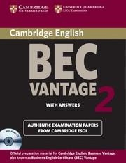 BEC VANTAGE 2 STUDENT,S BOOK WITH ANSWERS (WITH AUDIO CD) | 9780521544559 | CAMBRIDGE ESOL
