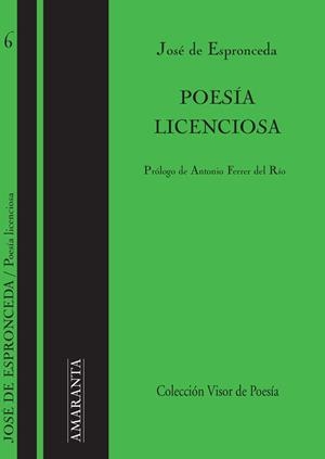 POESIA LICENCIOSA | 9788498950717 | ESPRONCEDA,JOSE DE