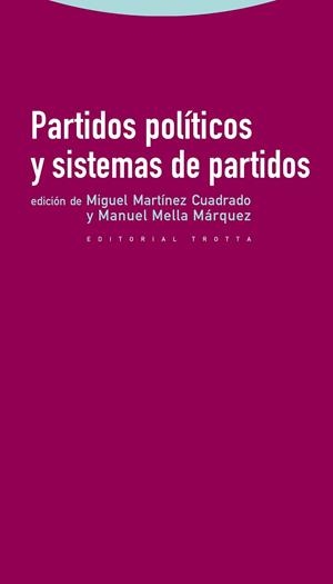 PARTIDOS POLITICOS Y SISTEMAS DE PARTIDOS | 9788498792577 | MELLA MARQUEZ,MANUEL MARTINEZ CUADRADO,MIGUEL