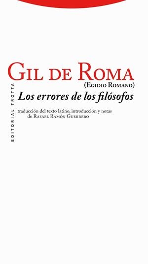 ERRORES DE LOS FILOSOFOS | 9788498793512 | ROMA,GIL DE