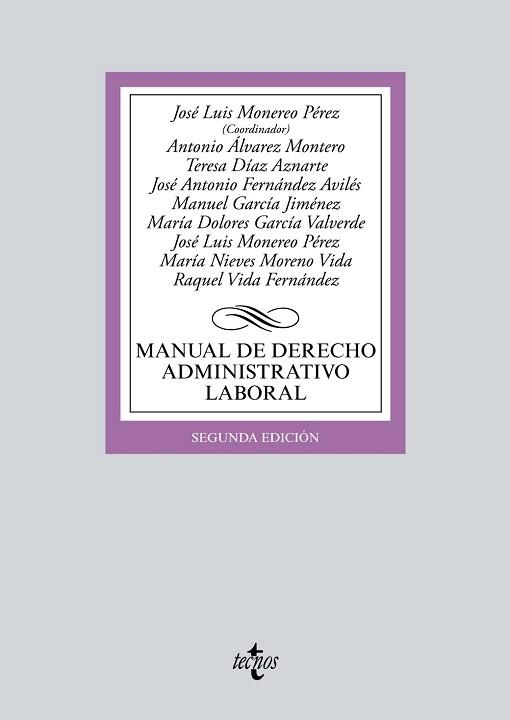 MANUAL DE DERECHO ADMINISTRATIVO LABORAL | 9788430969692 | MONEREO PEREZ,JOSE LUIS