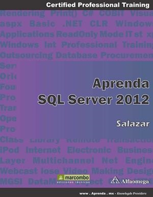APRENDA SQL SERVER 2012 | 9788426719805 | SALAZAR,FRANCISCO