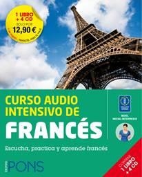 CURSO AUDIO INTENSIVO DE FRANCES LIBRO + 4 CD | 9788484439974