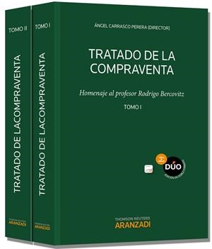 TRATADO DE LA COMPRAVENTA 2 VOLS (HOMENAJE AL PROFESOR RODRIGO BERCOVITZ) | 9788490149348 | CARRASCO PERERA,ANGEL