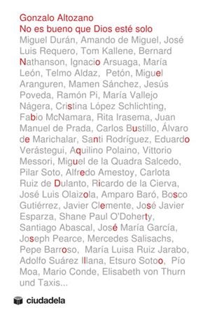 NO ES BUENO QUE DIOS ESTE SOLO | 9788496836952 | ALTOZANO,GONZALO