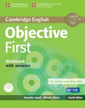 OBJECTIVE FIRST WORKBOOK WITH ANSWERS | 9781107628458 | CAPEL,ANNETTE SHARP,WENDY