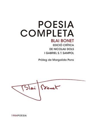 POESIA COMPLETA | 9788415835462 | BONET,BLAI