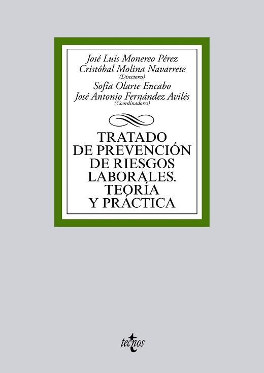 TRATADO DE PREVENCION DE RIESGOS LABORALES. TEORIA Y PRACTICA | 9788430965595 | MOLINA NAVARRETE,CRISTOBA MONEREO PEREZ,JOSE LUIS