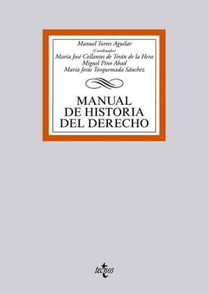 MANUAL DE HISTORIA DEL DERECHO | 9788430966912 | TORRES AGUILAR,MANUEL