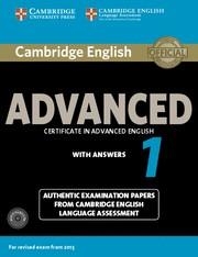 CAMBRIDGE ENGLISH ADVANCED 1 WITH ANSWERS + AUDIO CD´S | 9781107654969 | CAMBRIDGE ENGLISH LANGUAGE ASSESSMENT