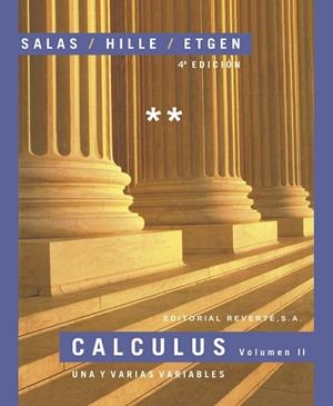 CALCULUS 2 UNA Y VARIAS VARIABLES | 9788429151589 | SALAS / HILLE / ETGEN