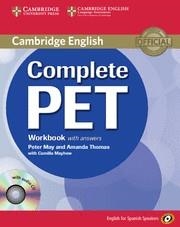 COMPLETE PET WORKBOOK WITH ANSWERS | 9788483237458 | THOMAS,AMANDA MAY,PETER