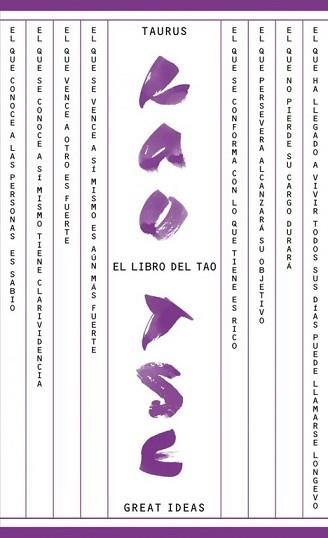 LIBRO DEL TAO | 9788430609307 | LAO TSE