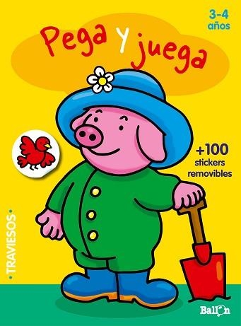 PEGA Y JUEGA 3-4 AÑOS + 100 STICKERS REMOVIBLES | 9789463071420 | BALLON
