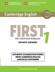 CAMBRIDGE ENGLISH FIRST CERTIFICATE IN ENGLISH 1 WITHOUT ANSWERS | 9781107668577 | CAMBRIDGE ENGLISH LANGUAGE ASSESSMENT