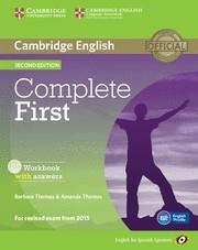 COMPLETE FIRST CERTIFICATE WORKBOOK WITH ANSWERS + CD | 9788483238233 | THOMAS,BARBARA THOMAS,AMANDA