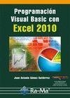 PROGRAMACION VISUAL BASIC CON EXCEL 2010 | 9788499642307 | GOMEZ GUTIERREZ,JUAN ANTONIO