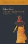 CARTA DE UNA DESCONOCIDA | 9788495359476 | ZWEIG,STEFAN