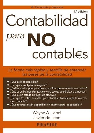 CONTABILIDAD PARA NO CONTABLES | 9788436832860 | LABEL,WAYNE A. LEON,JAVIER DE